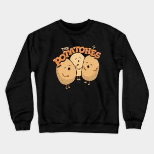 The Potatones - Veggie Pun Singing Trio Crewneck Sweatshirt